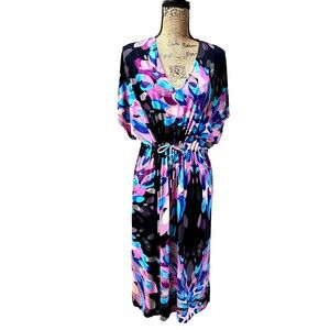 LA PERLA Anna Club Cover-Up Beachwear SZ 46/US 10 Watercolors Soft Stretch Dress